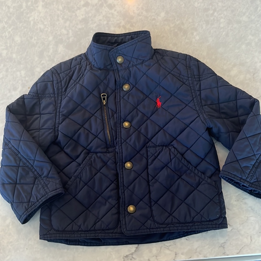 Polo Ralph Lauren Toddler Boys Quilted Jacket 3T Navy
